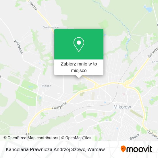 Mapa Kancelaria Prawnicza Andrzej Szewc