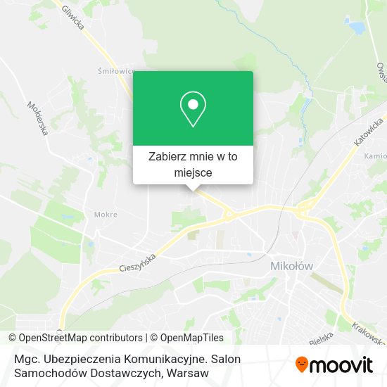 Mapa Mgc. Ubezpieczenia Komunikacyjne. Salon Samochodów Dostawczych