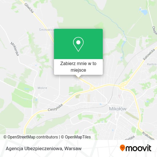 Mapa Agencja Ubezpieczeniowa