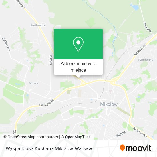 Mapa Wyspa Iqos - Auchan - Mikołów