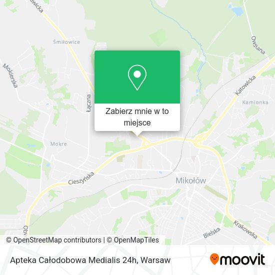 Mapa Apteka Całodobowa Medialis 24h