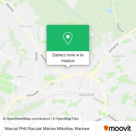 Mapa Marcal PHU Raczak Marian Mikołów