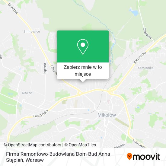 Mapa Firma Remontowo-Budowlana Dom-Bud Anna Stępień