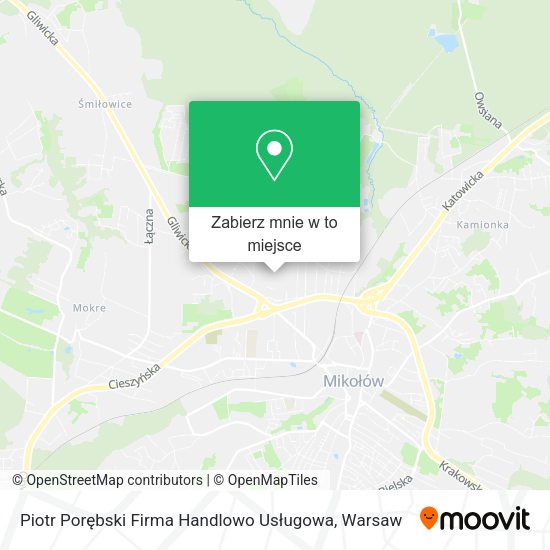 Mapa Piotr Porębski Firma Handlowo Usługowa