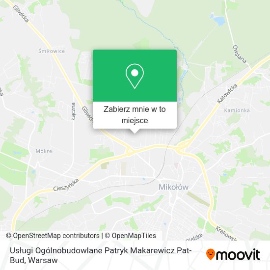 Mapa Usługi Ogólnobudowlane Patryk Makarewicz Pat-Bud