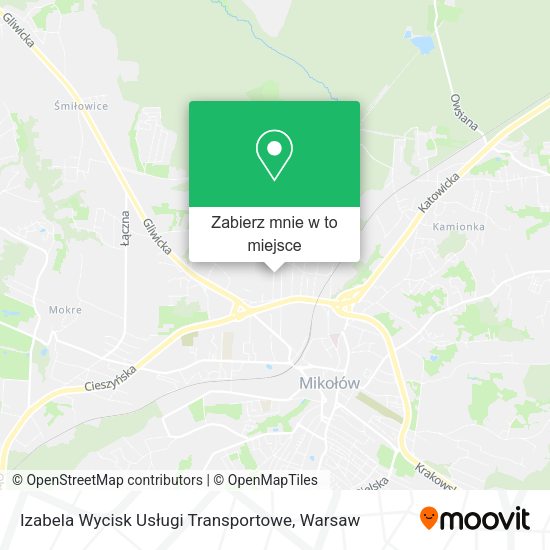 Mapa Izabela Wycisk Usługi Transportowe