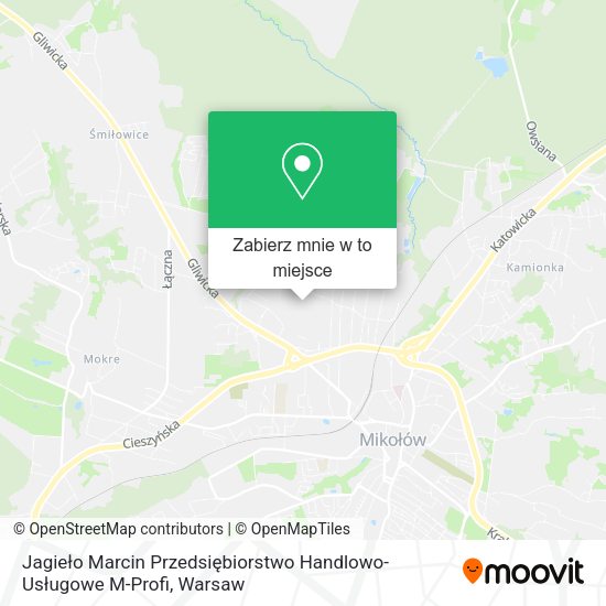 Mapa Jagieło Marcin Przedsiębiorstwo Handlowo-Usługowe M-Profi