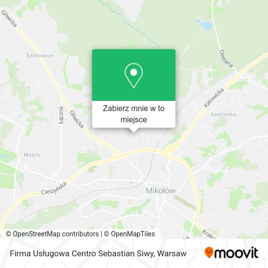 Mapa Firma Usługowa Centro Sebastian Siwy