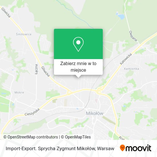 Mapa Import-Export. Sprycha Zygmunt Mikołów