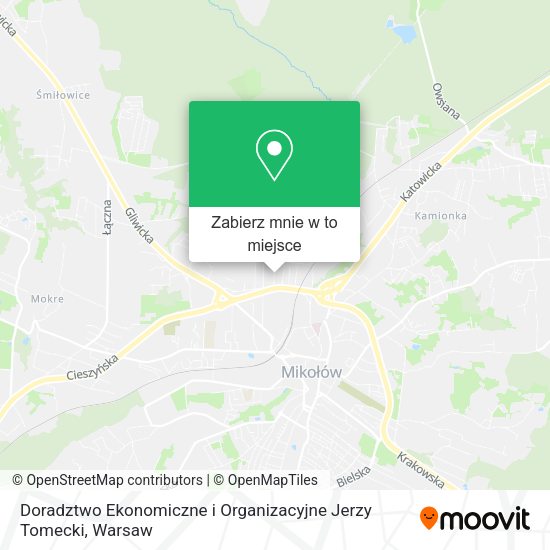 Mapa Doradztwo Ekonomiczne i Organizacyjne Jerzy Tomecki