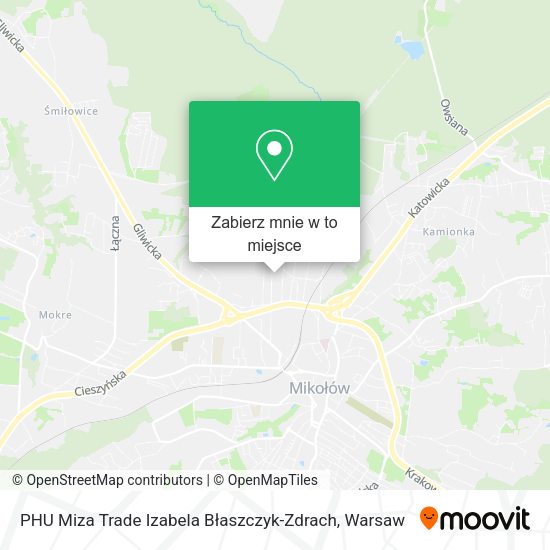 Mapa PHU Miza Trade Izabela Błaszczyk-Zdrach