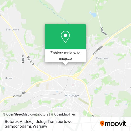 Mapa Botorek Andrzej. Uslugi Transportowe Samochodami