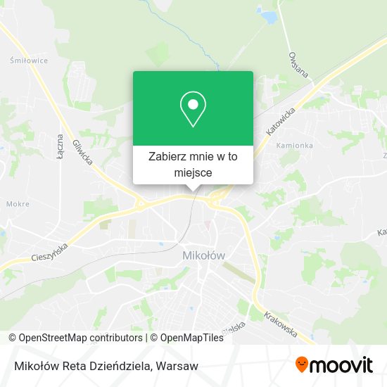 Mapa Mikołów Reta Dzieńdziela