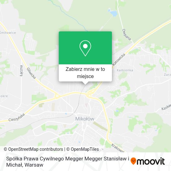 Mapa Spółka Prawa Cywilnego Megger Megger Stanisław i Michał