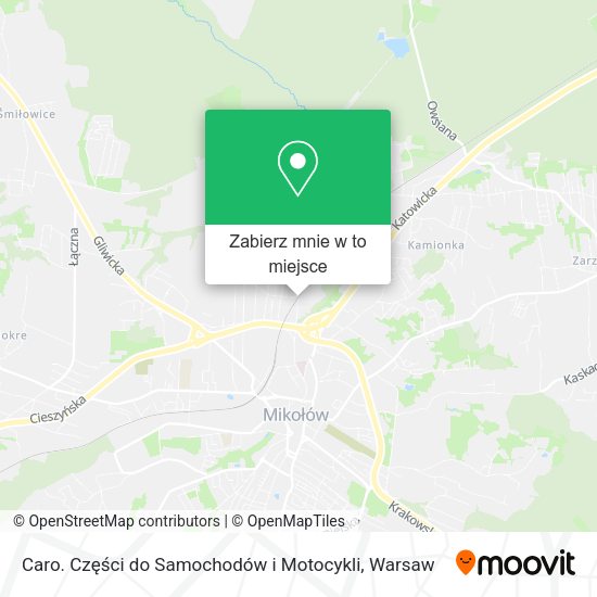 Mapa Caro. Części do Samochodów i Motocykli