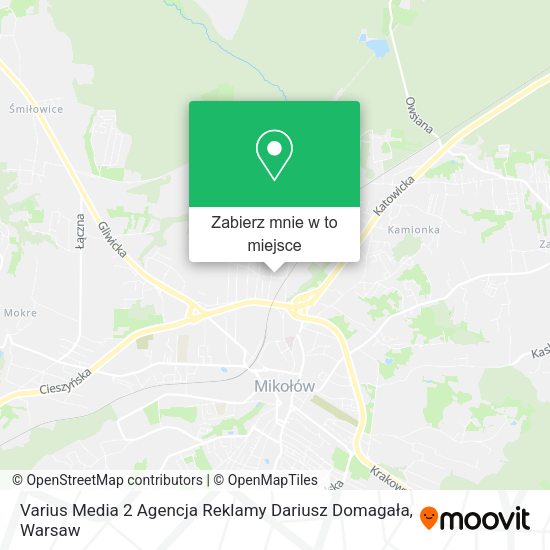 Mapa Varius Media 2 Agencja Reklamy Dariusz Domagała