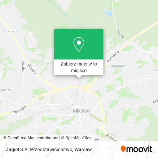 Mapa Żagiel S.A. Przedstawicielstwo