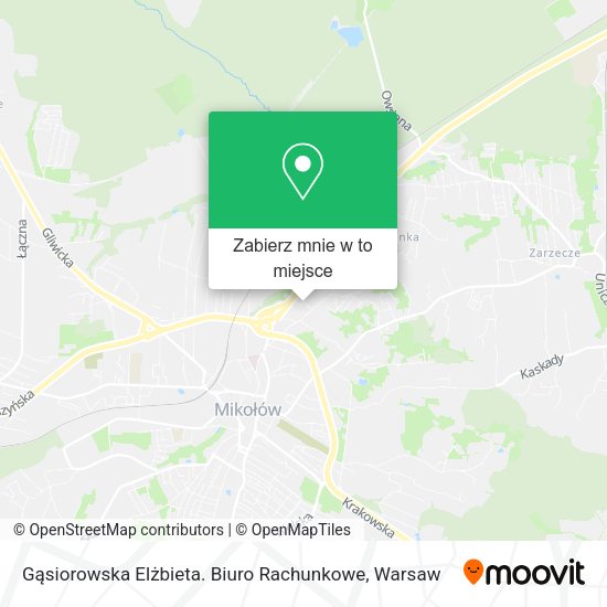 Mapa Gąsiorowska Elżbieta. Biuro Rachunkowe