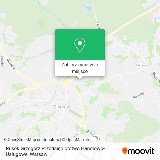 Mapa Rusek Grzegorz Przedsiębiorstwo Handlowo-Usługowe