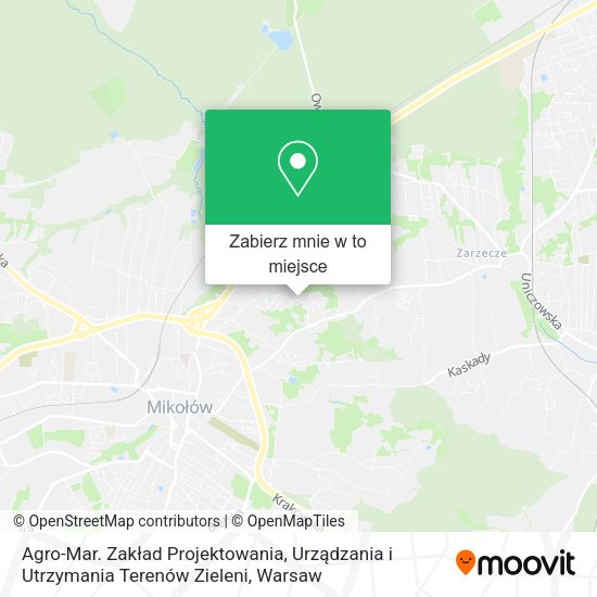 Mapa Agro-Mar. Zakład Projektowania, Urządzania i Utrzymania Terenów Zieleni