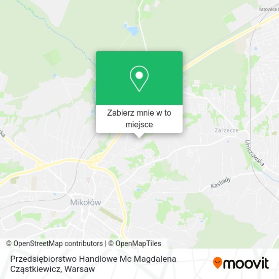 Mapa Przedsiębiorstwo Handlowe Mc Magdalena Cząstkiewicz