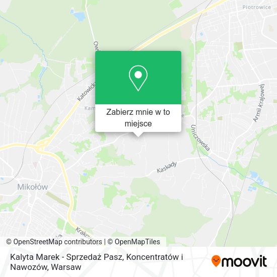 Mapa Kalyta Marek - Sprzedaż Pasz, Koncentratów i Nawozów