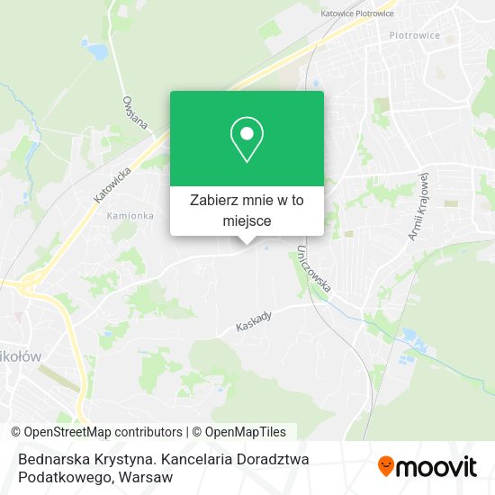 Mapa Bednarska Krystyna. Kancelaria Doradztwa Podatkowego