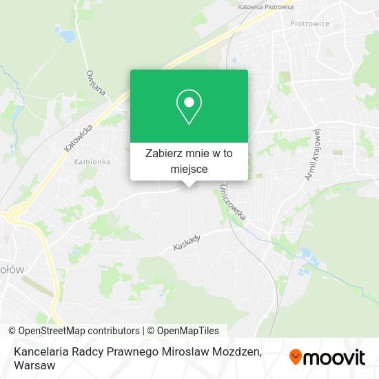 Mapa Kancelaria Radcy Prawnego Miroslaw Mozdzen