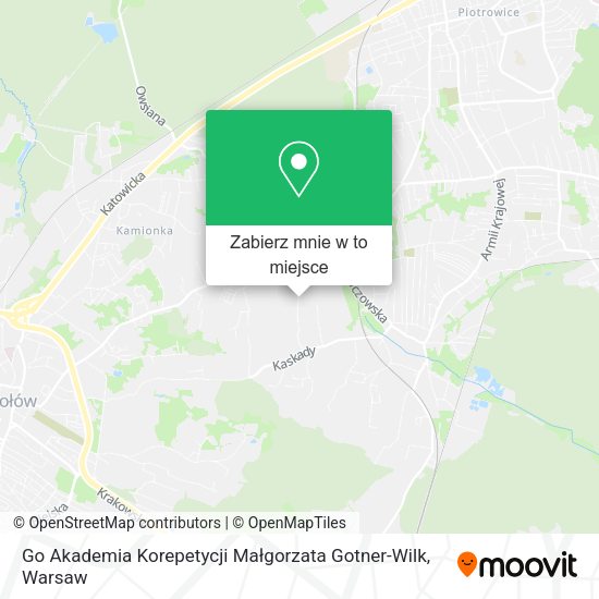 Mapa Go Akademia Korepetycji Małgorzata Gotner-Wilk