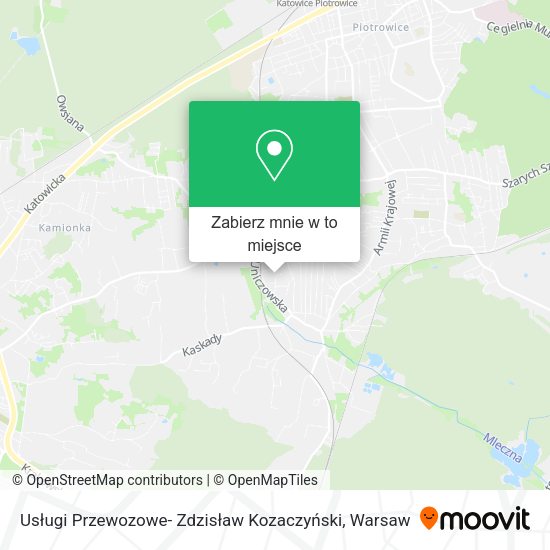 Mapa Usługi Przewozowe- Zdzisław Kozaczyński