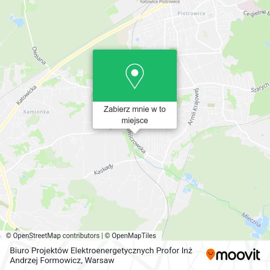 Mapa Biuro Projektów Elektroenergetycznych Profor Inż Andrzej Formowicz