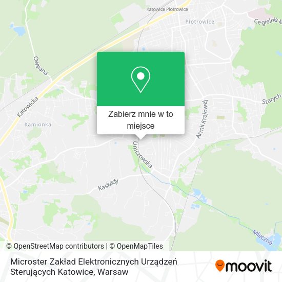 Mapa Microster Zakład Elektronicznych Urządzeń Sterujących Katowice