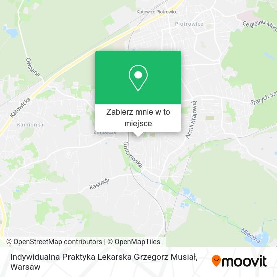 Mapa Indywidualna Praktyka Lekarska Grzegorz Musiał