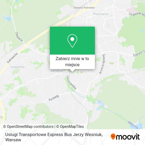 Mapa Uslugi Transportowe Express Bus Jerzy Wesniuk