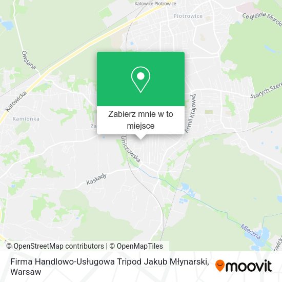 Mapa Firma Handlowo-Usługowa Tripod Jakub Młynarski