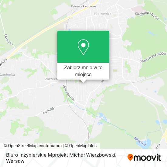 Mapa Biuro Inżynierskie Mprojekt Michał Wierzbowski