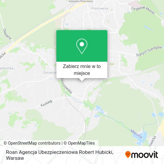 Mapa Roan Agencja Ubezpieczeniowa Robert Hubicki