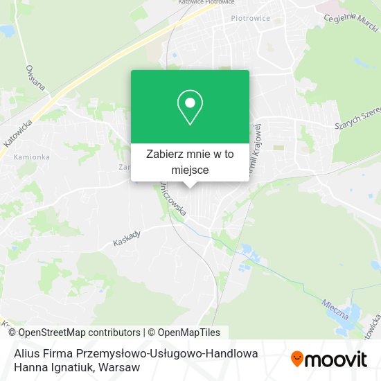 Mapa Alius Firma Przemysłowo-Usługowo-Handlowa Hanna Ignatiuk