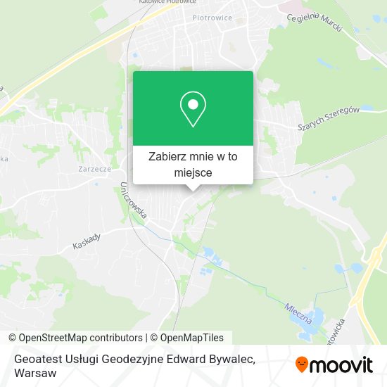 Mapa Geoatest Usługi Geodezyjne Edward Bywalec