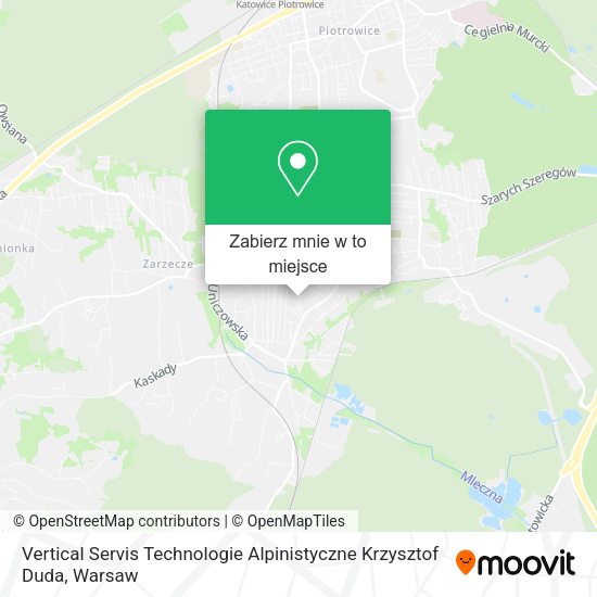 Mapa Vertical Servis Technologie Alpinistyczne Krzysztof Duda