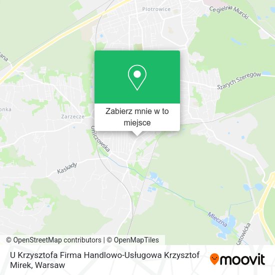 Mapa U Krzysztofa Firma Handlowo-Usługowa Krzysztof Mirek