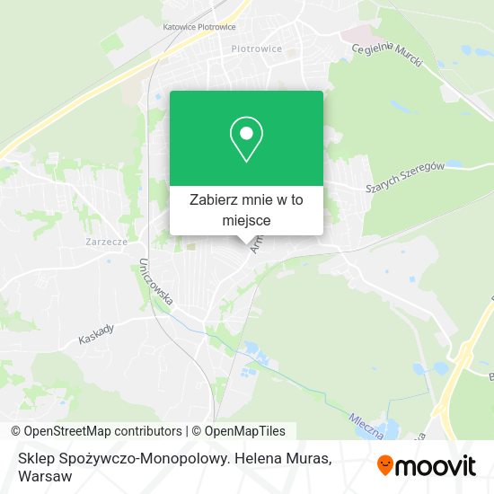 Mapa Sklep Spożywczo-Monopolowy. Helena Muras