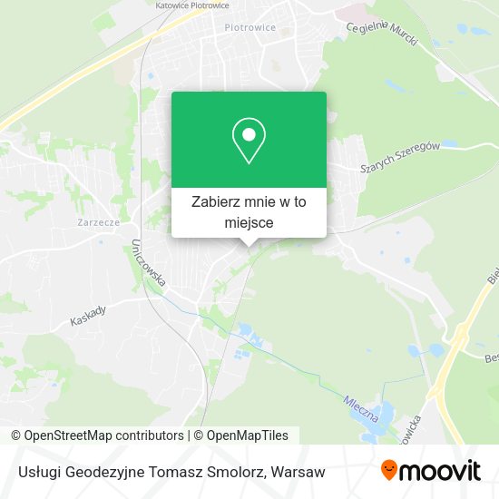 Mapa Usługi Geodezyjne Tomasz Smolorz