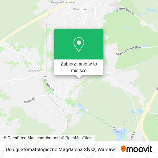 Mapa Usługi Stomatologiczne Magdalena Słysz