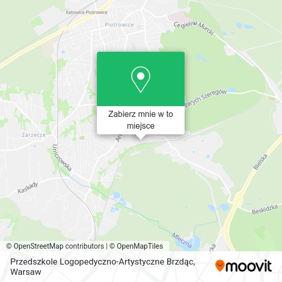 Mapa Przedszkole Logopedyczno-Artystyczne Brzdąc