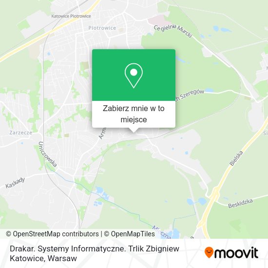 Mapa Drakar. Systemy Informatyczne. Trlik Zbigniew Katowice