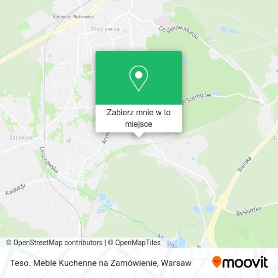 Mapa Teso. Meble Kuchenne na Zamówienie