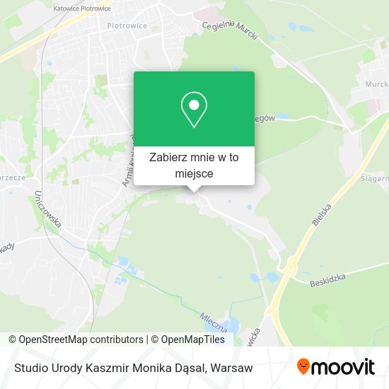 Mapa Studio Urody Kaszmir Monika Dąsal