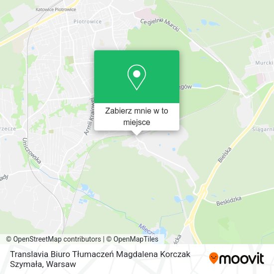 Mapa Translavia Biuro Tłumaczeń Magdalena Korczak Szymała