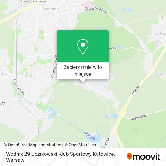 Mapa Wodnik 29 Uczniowski Klub Sportowy Katowice